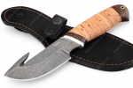 Нож Потрошитель (К340, рукоять береста) - Шкуросъёмный нож Потрошитель сталь К340