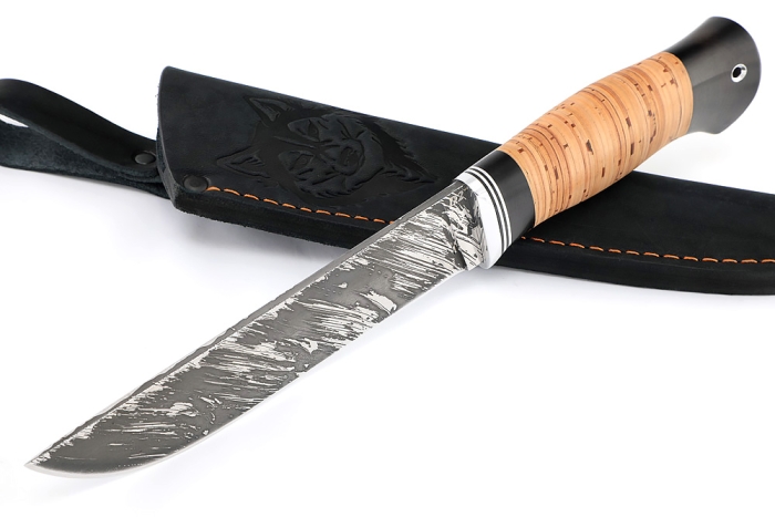 Нож Скорпион (D2, береста)