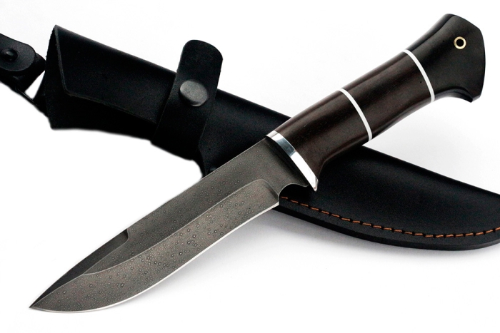 Нож Флагман (ХВ5-Алмазка, чёрный граб)