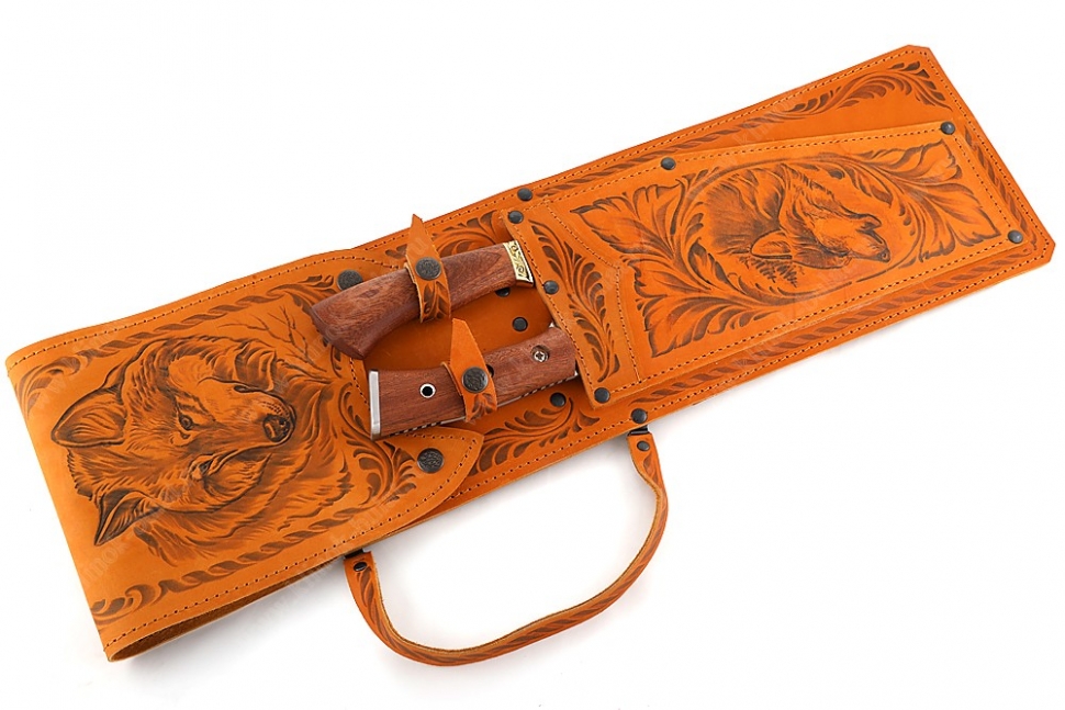 Шашлычница рыжая (простые шампура), ручная художественная роспись