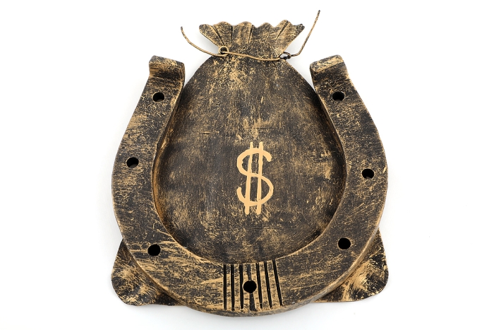 Композиция Денежный мешок (ручная работа)