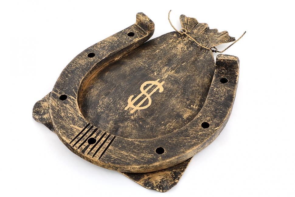 Композиция Денежный мешок (ручная работа)