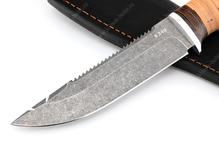 Нож Судак большой (К340, рукоять береста)