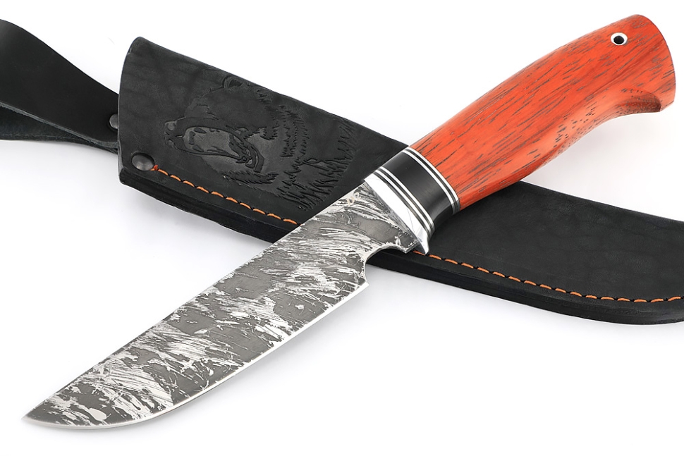 Нож Лесной (D2, черный граб, падук)