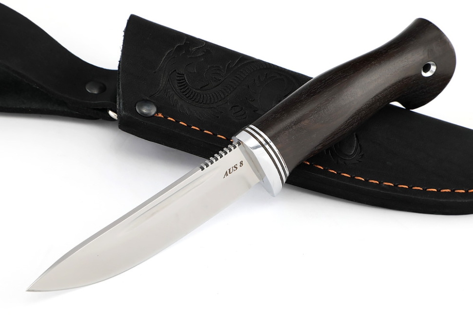 Нож Малыш (AUS8 рукоять черный граб)